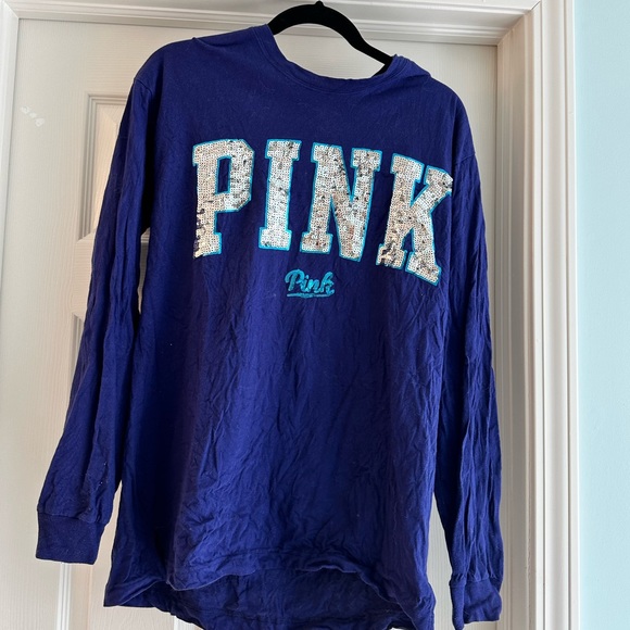 PINK sequin long sleeve tshirt - Picture 4 of 6